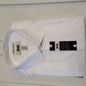 NWT Joseph Abboud, White Dress Shirt, 100% Egyptian Cotton